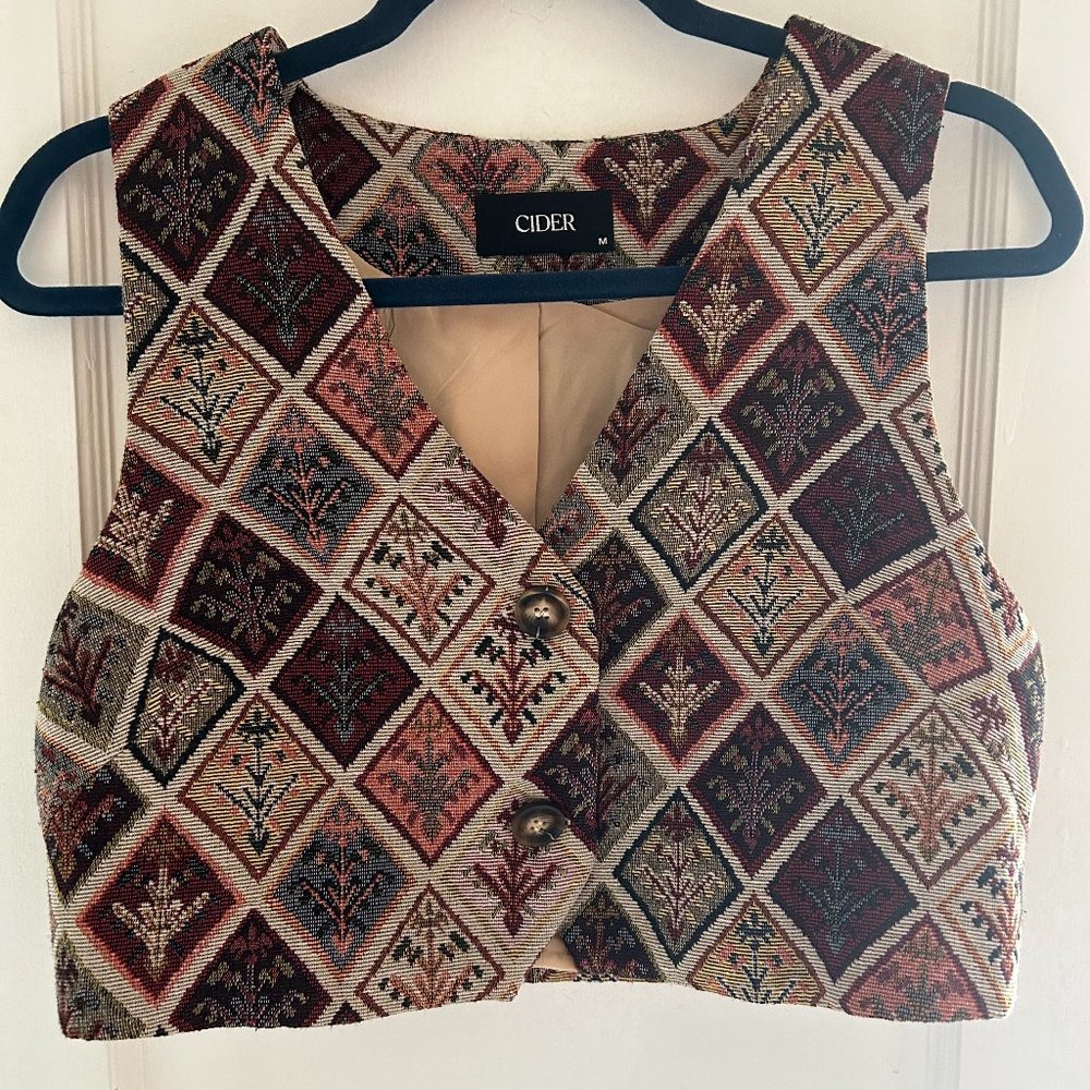 Cropped Western Vest